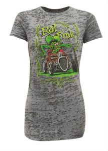 rat fink burnout ladies t-shirt
