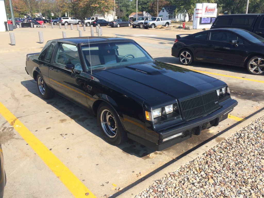 1987 Buick Grand National Front Passenger Side, High Angle
