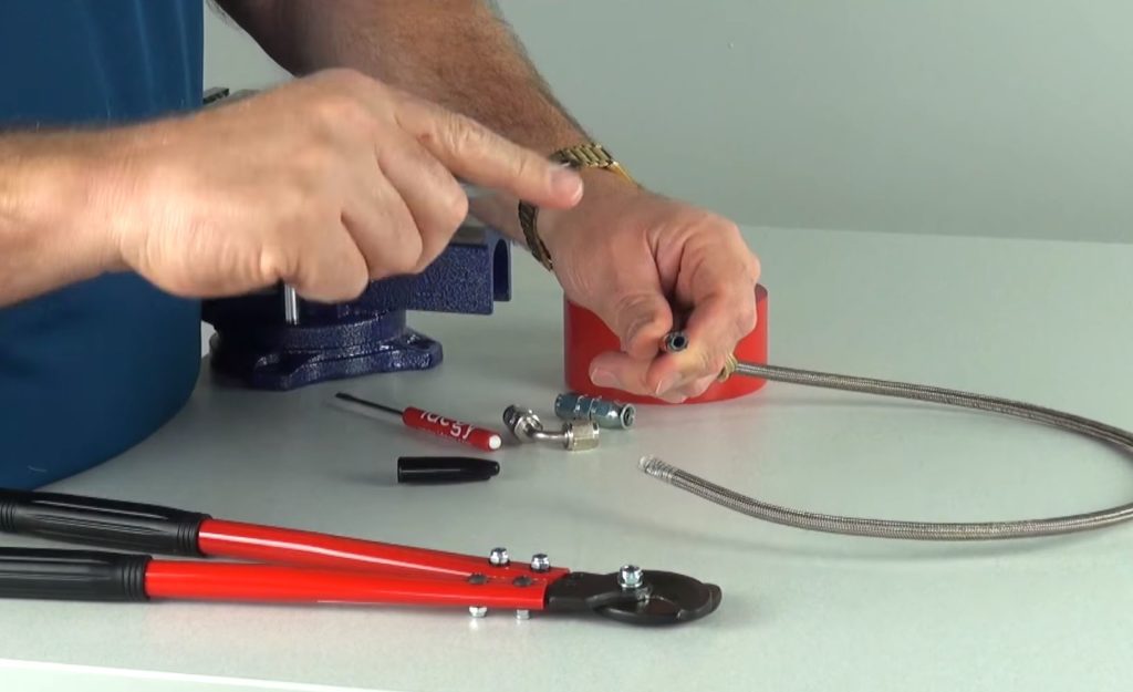 man Making automotive Fuel Lines