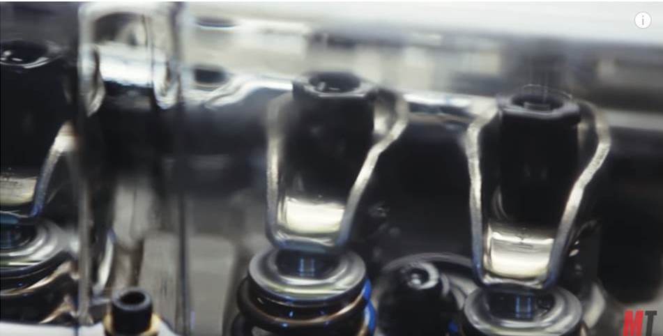 rocker arms on a valve train