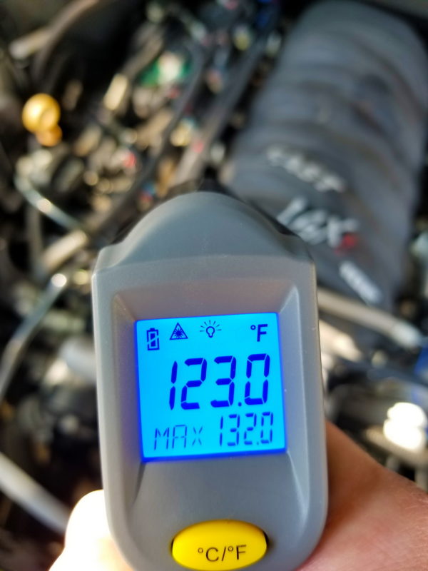 fuel rail temp reading