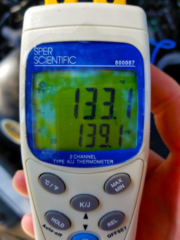 fuel rail temp reading
