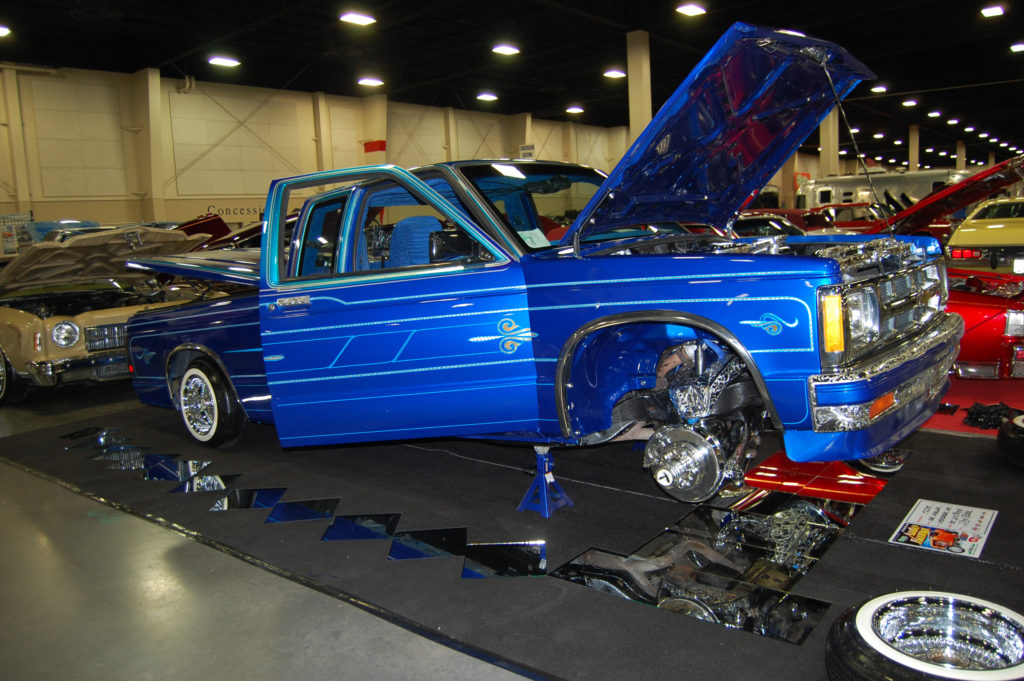 vintage sport truck lowrider at 2018 salt lake city autorama