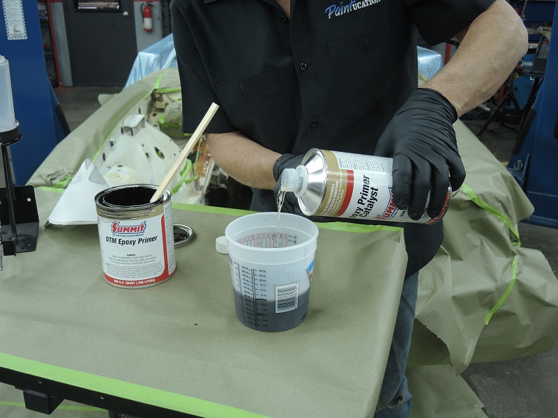 epoxy primer catalyst mixing