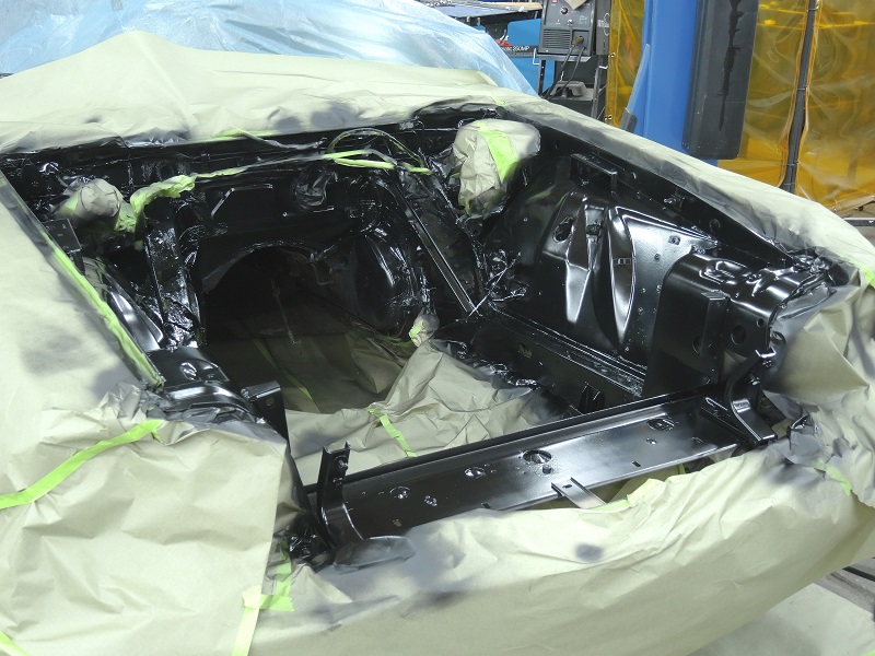 engine bay paint drying