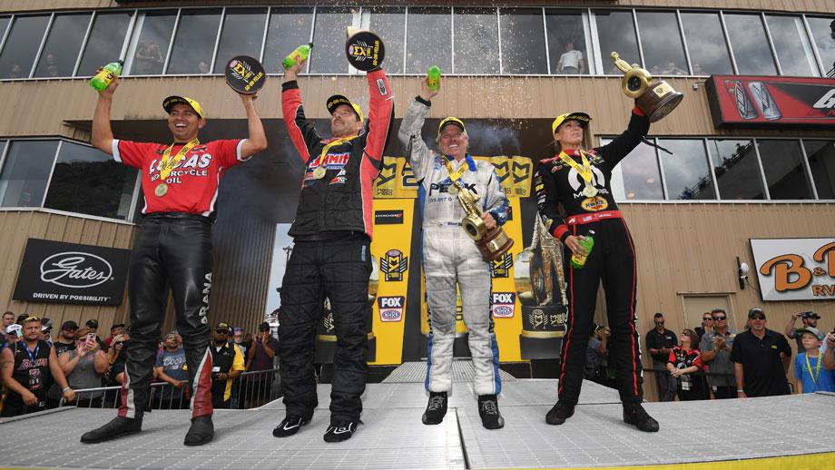 nhra Bandimere 2018 winners circle