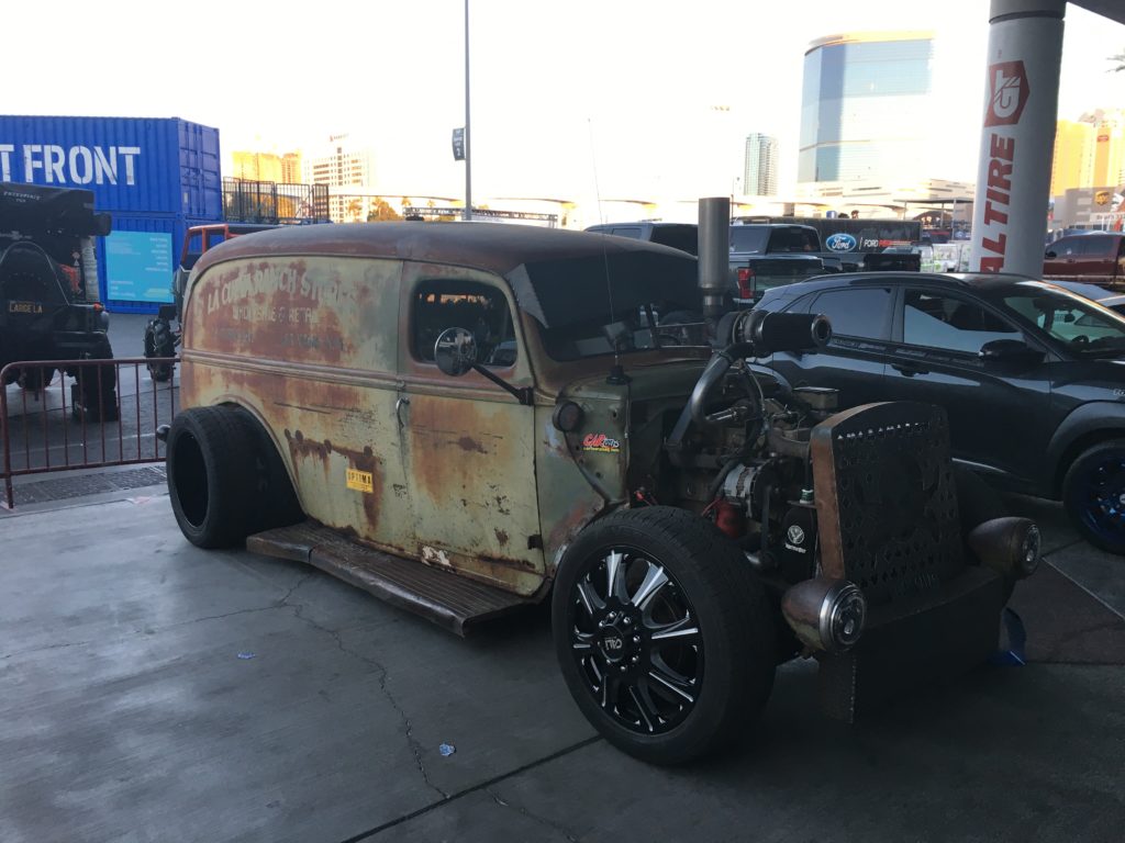 sedan delivery rat rod at sema 2018