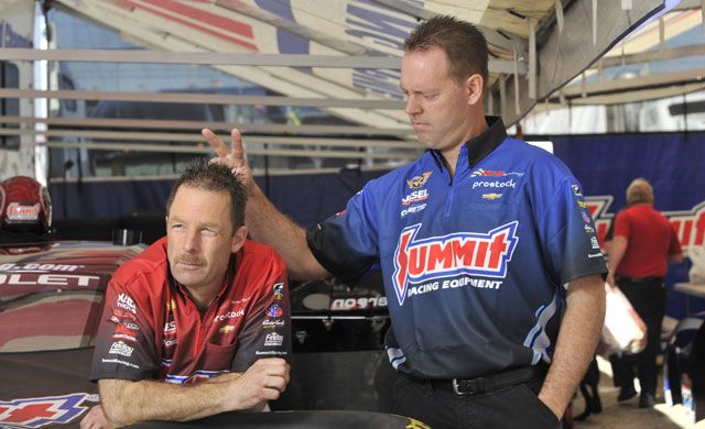 jason line and greg anderson nhra pro stock drivers
