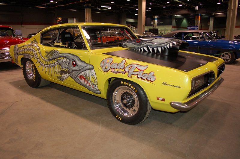 custom plymouth barracuda drag car