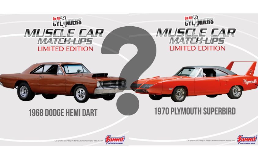 muscle car match ups 2019 artwork