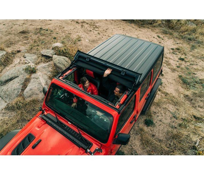 folding roof back on bestop jeep wrangler top