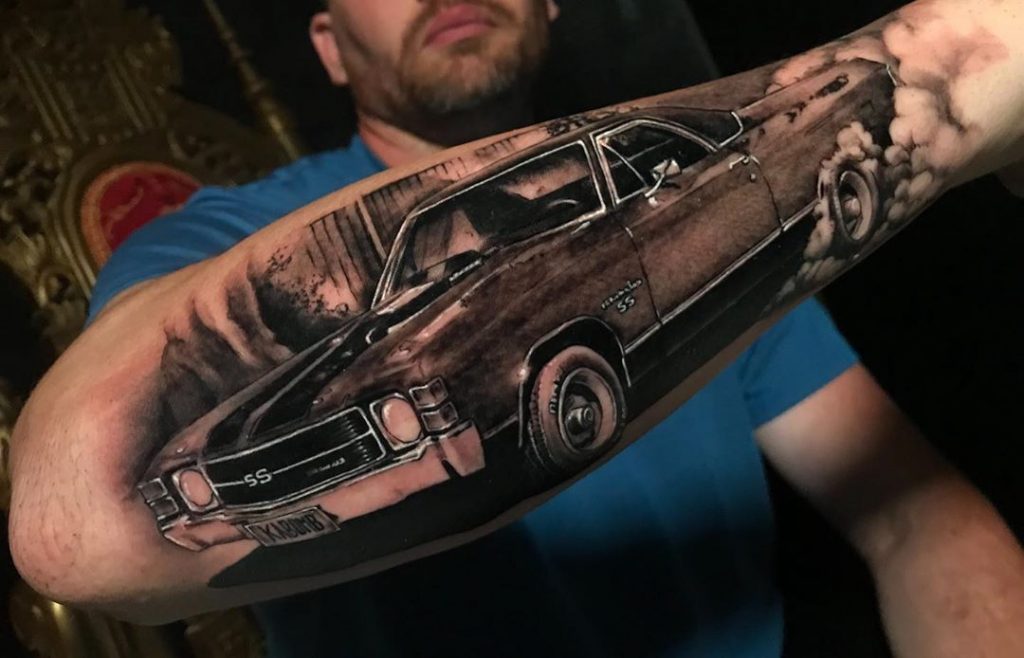 chevy el camino ss arm tattoo