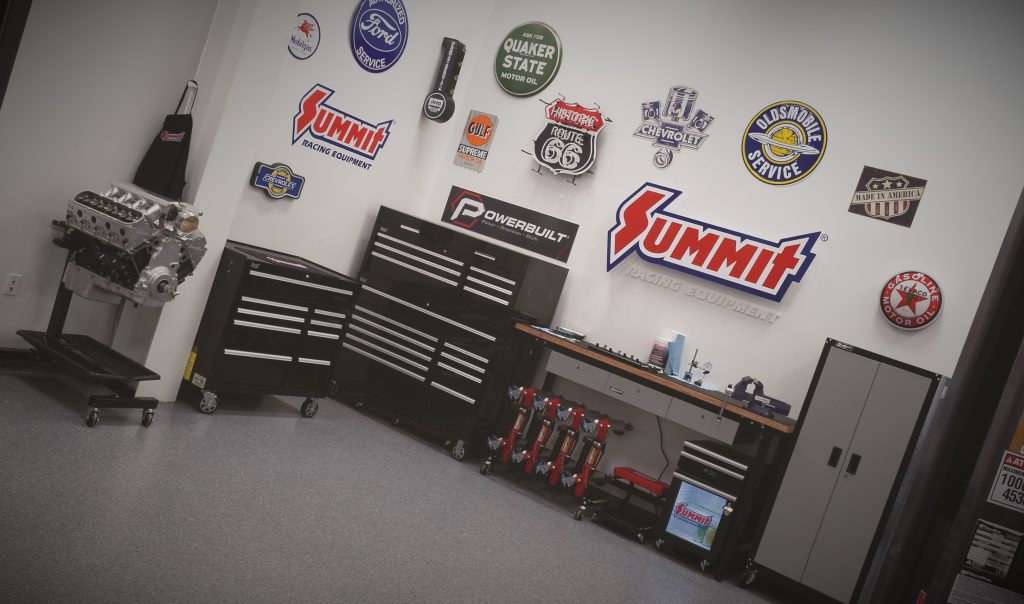 shot of a professional garage man cave