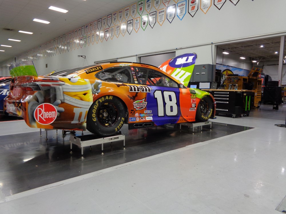 intercomp scales being used to balance a NASCAR stock car