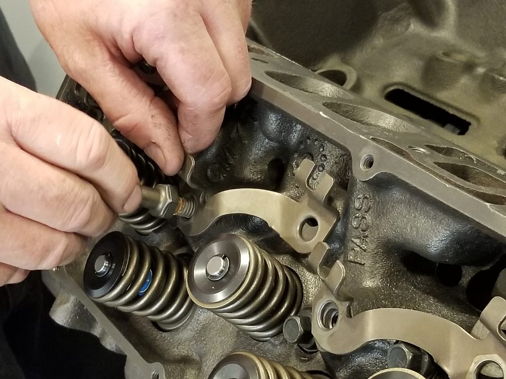fitting stud girdles on a big block chevy cylinder head