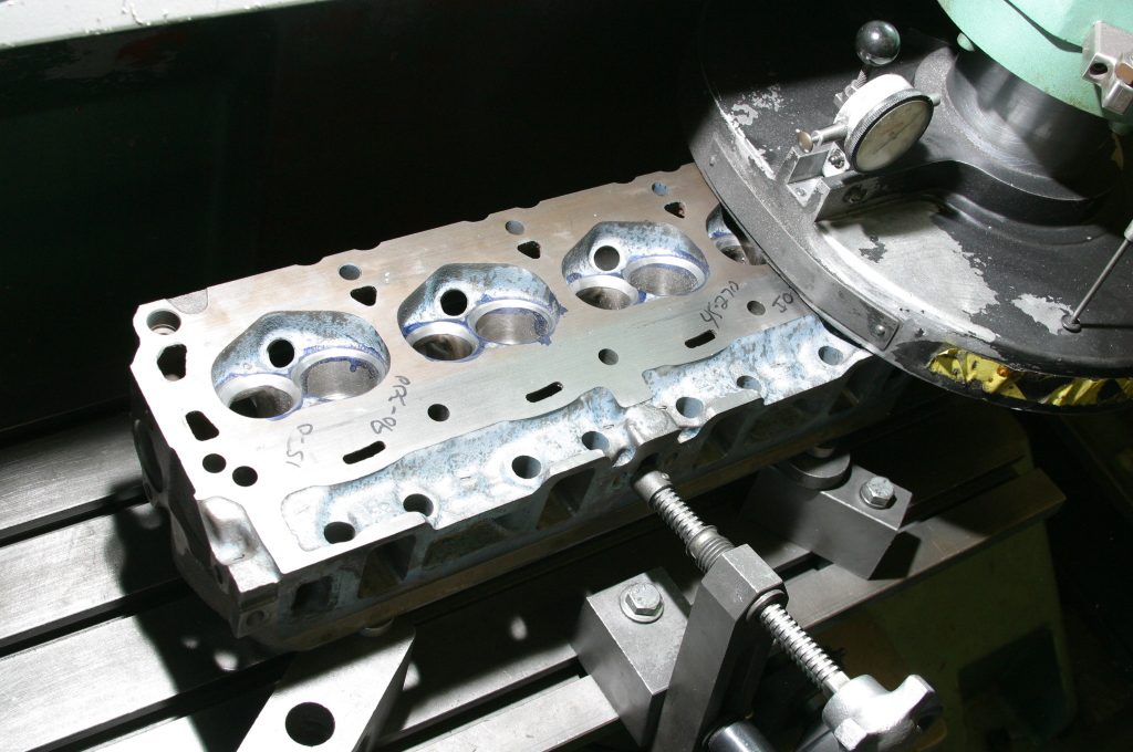 milling a cylinder head deck surface on a ford windsor v8