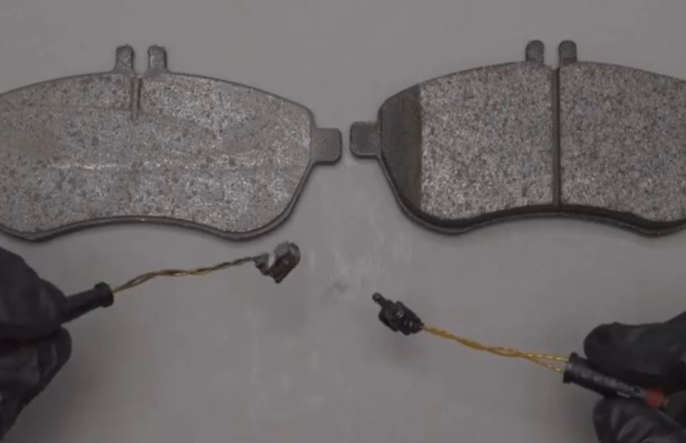 brake sensors from an electronic brake pad wear indicator system