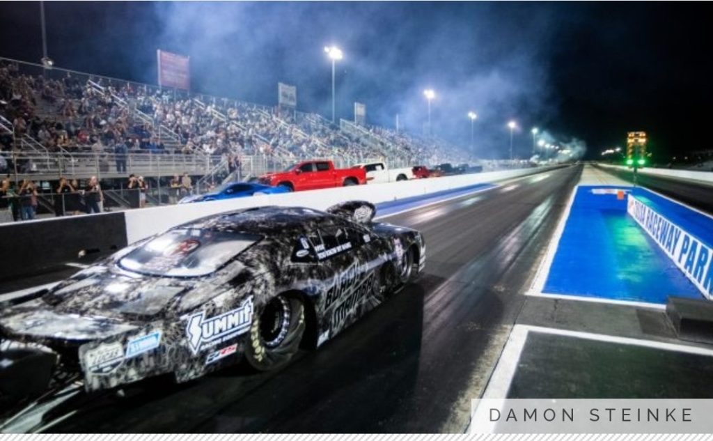 summit racing mid west drag racing event night race