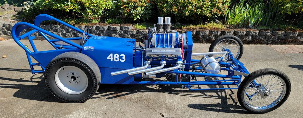 Pancho Gonzales Vintage Front Engine Dragster with Cadillac Engine