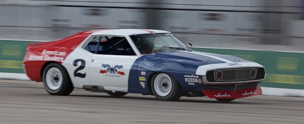 AMC Javelin Race Car in Red White and Blue Livery