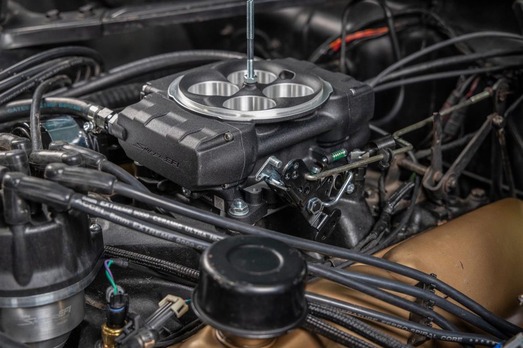 Holley Sniper 2 EFI Throttle Body installed on a v8 engine