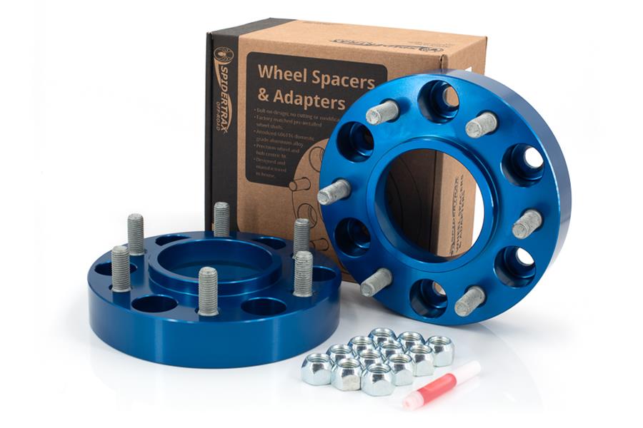 Spidetrax wheel spacer adapters, hardware, and box