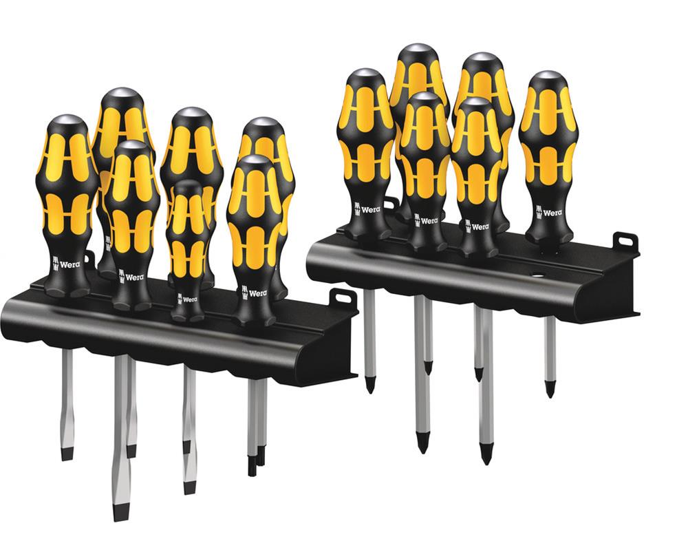 Wera Tools Screwdrivers on a rack