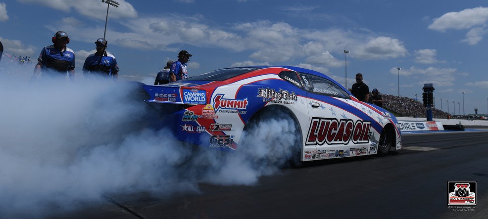 kyle koretsky nhra pro stock burnout topeka 2023