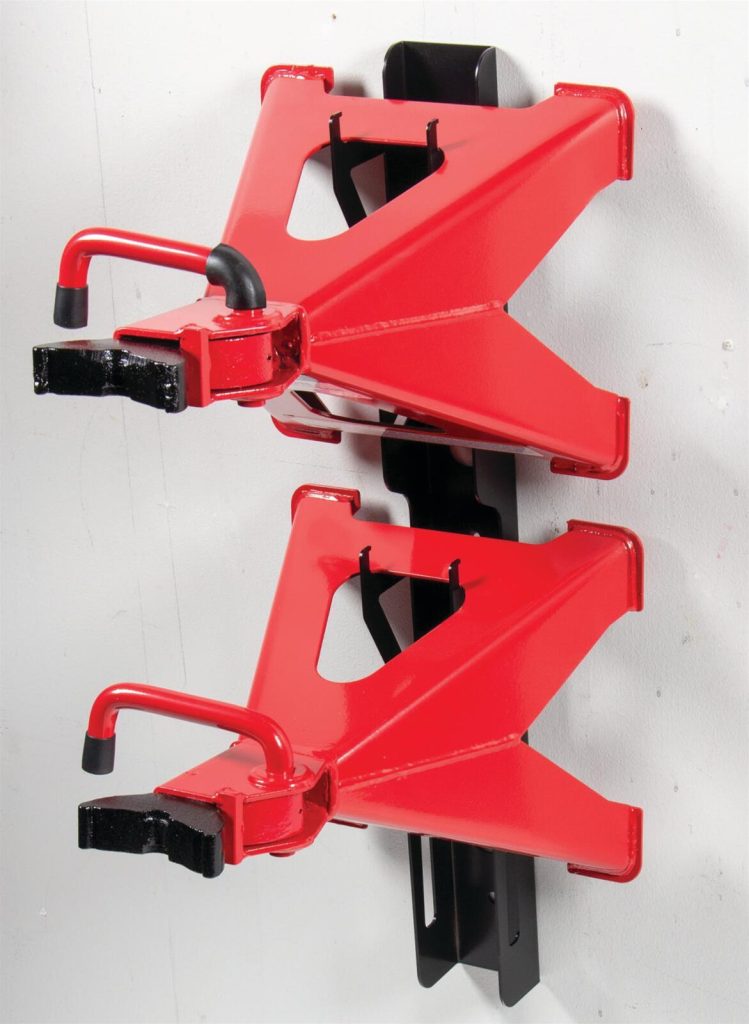 Summit Racing Jack Stand Rack on wall
