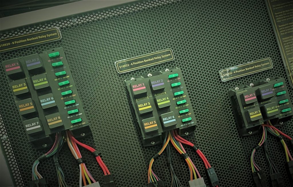 American Autowire banked relay display