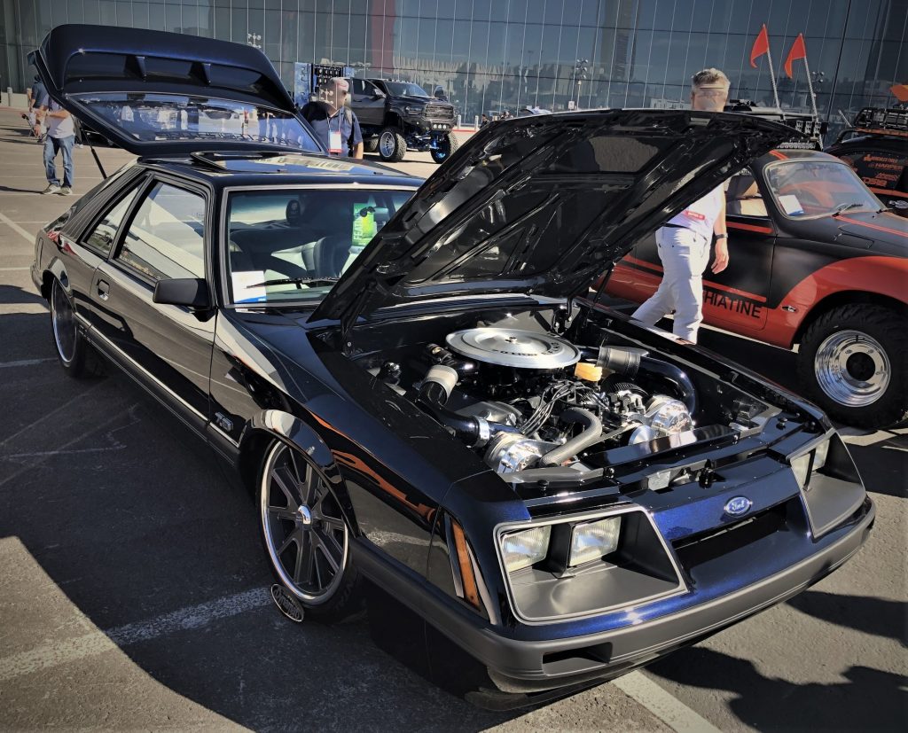 fox body mustang with 7 liter v8