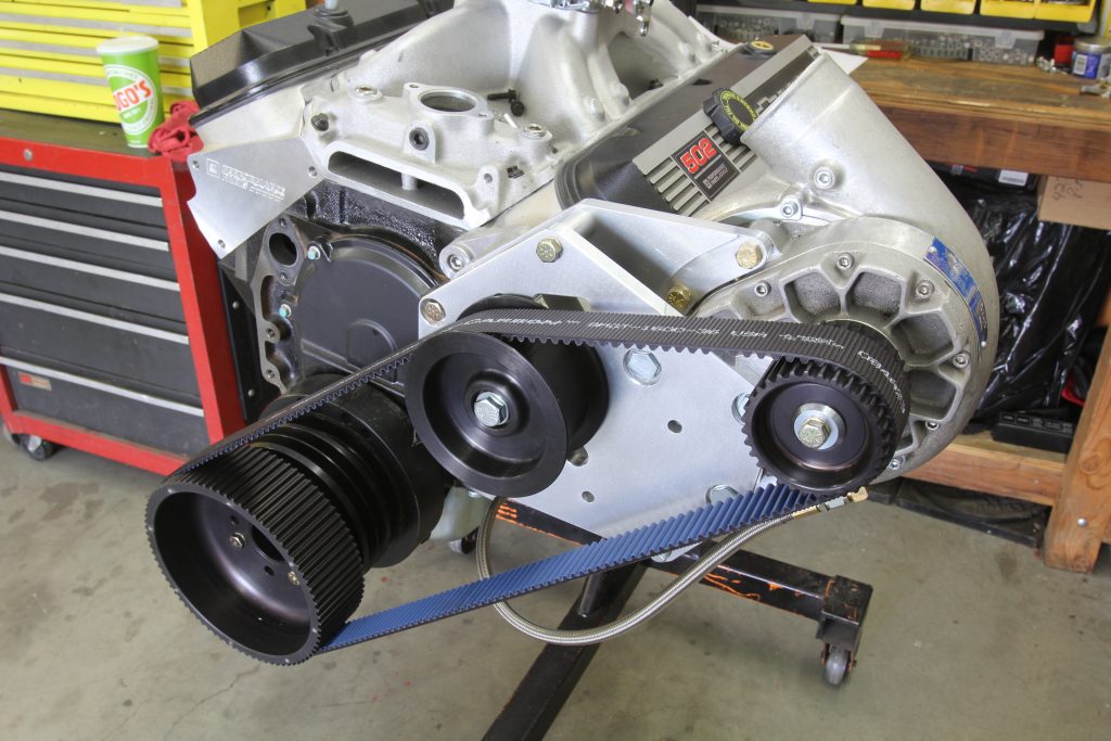 centrifugal supercharger with belt routing