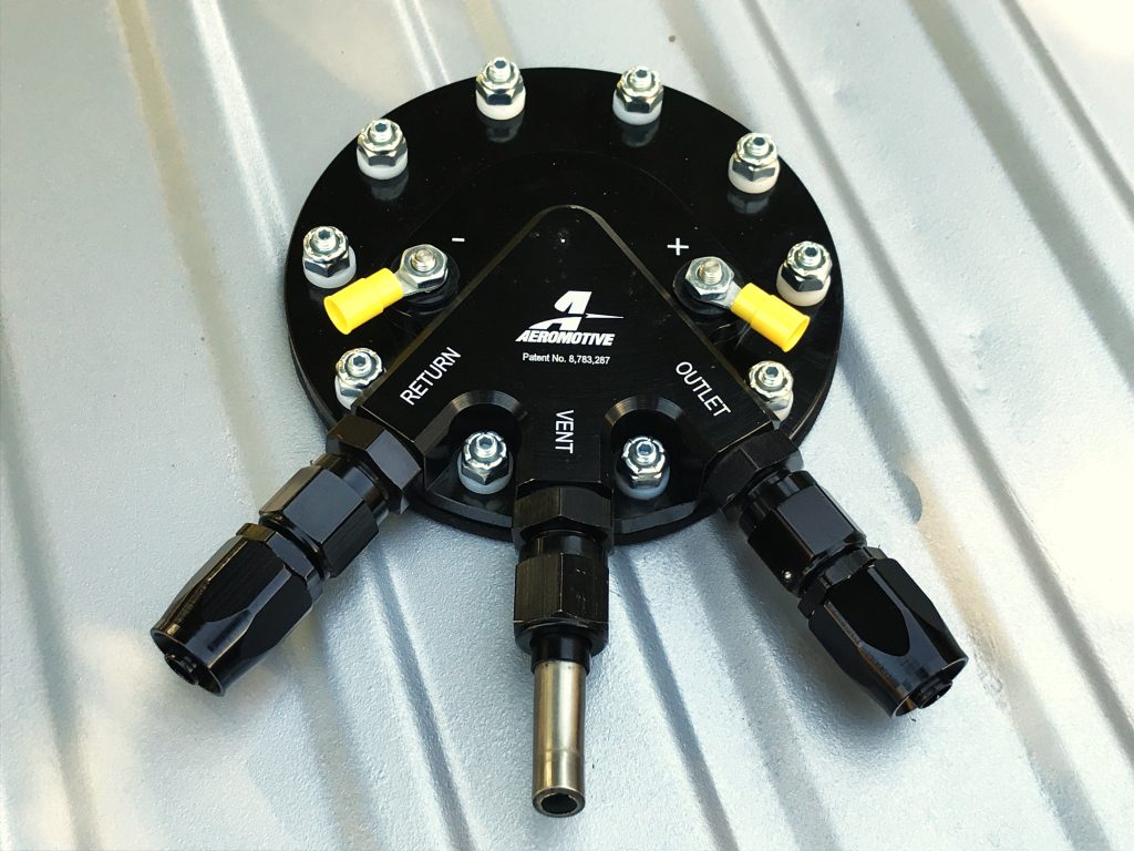 top of an in tank fuel pump installed