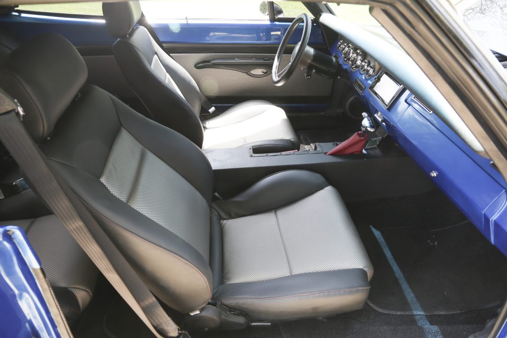Custom Upholstered Scat Seat in 1969 Plymouth Road Runner