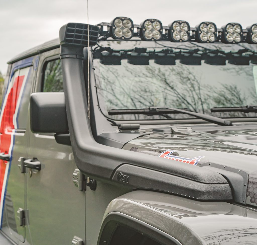 2023 Jeep Gladiator truck with large air snorkel