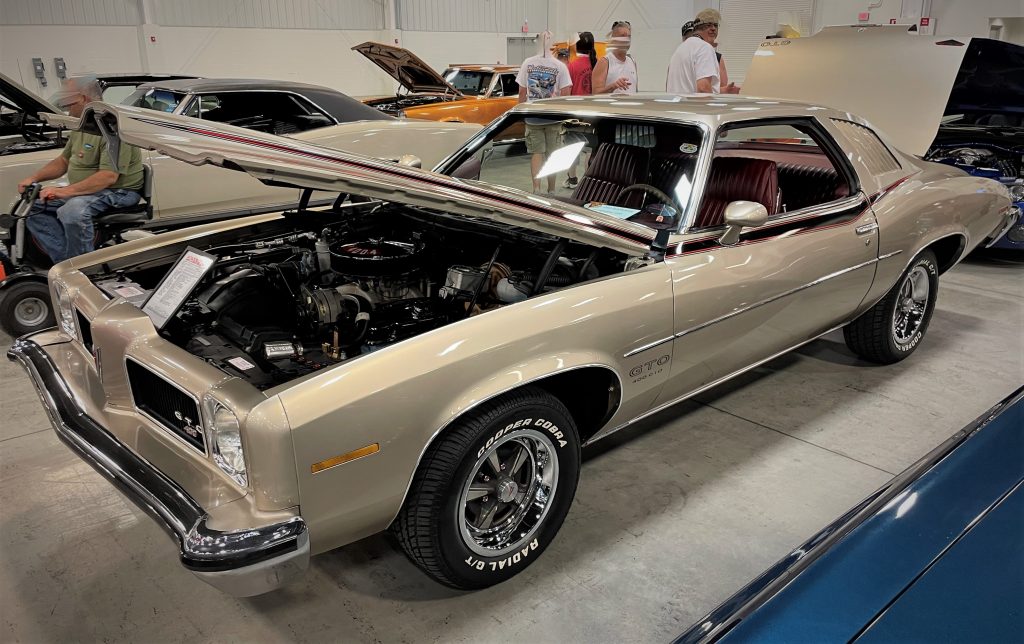 side view of a 1973 Pontiac gto
