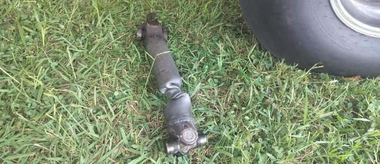 bent, twisted driveshaft in a model t hot rod
