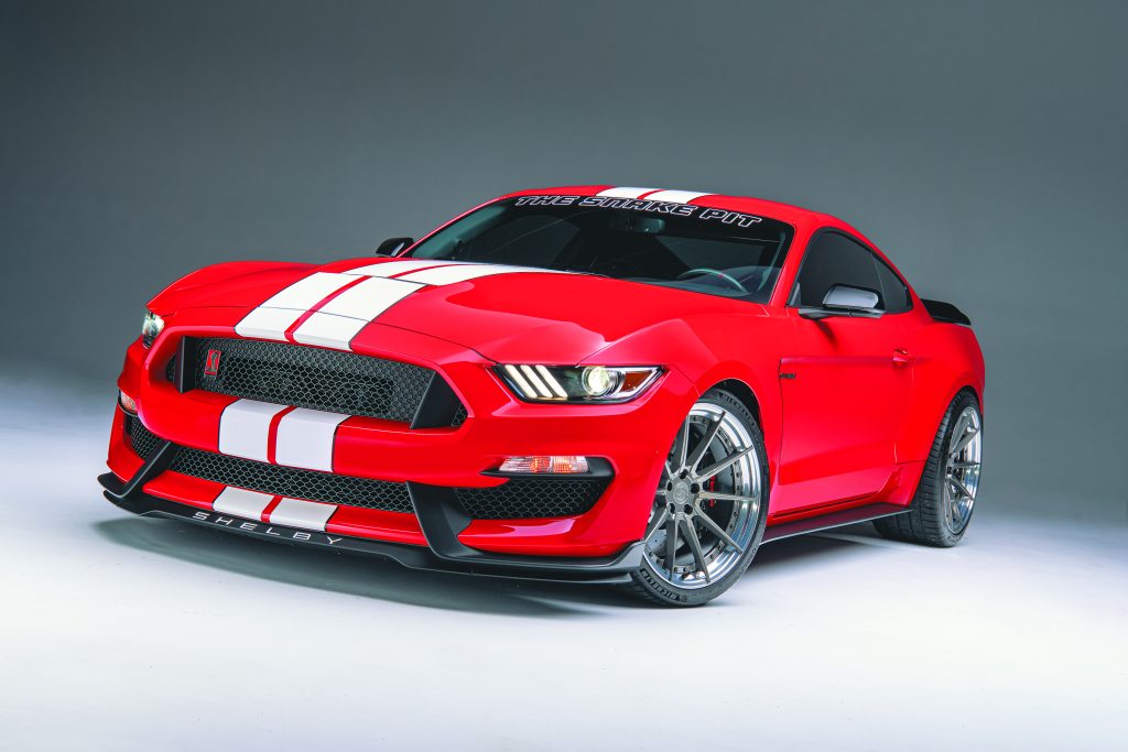 front quarter view of a 2017 Ford Mustang Shelby GT350