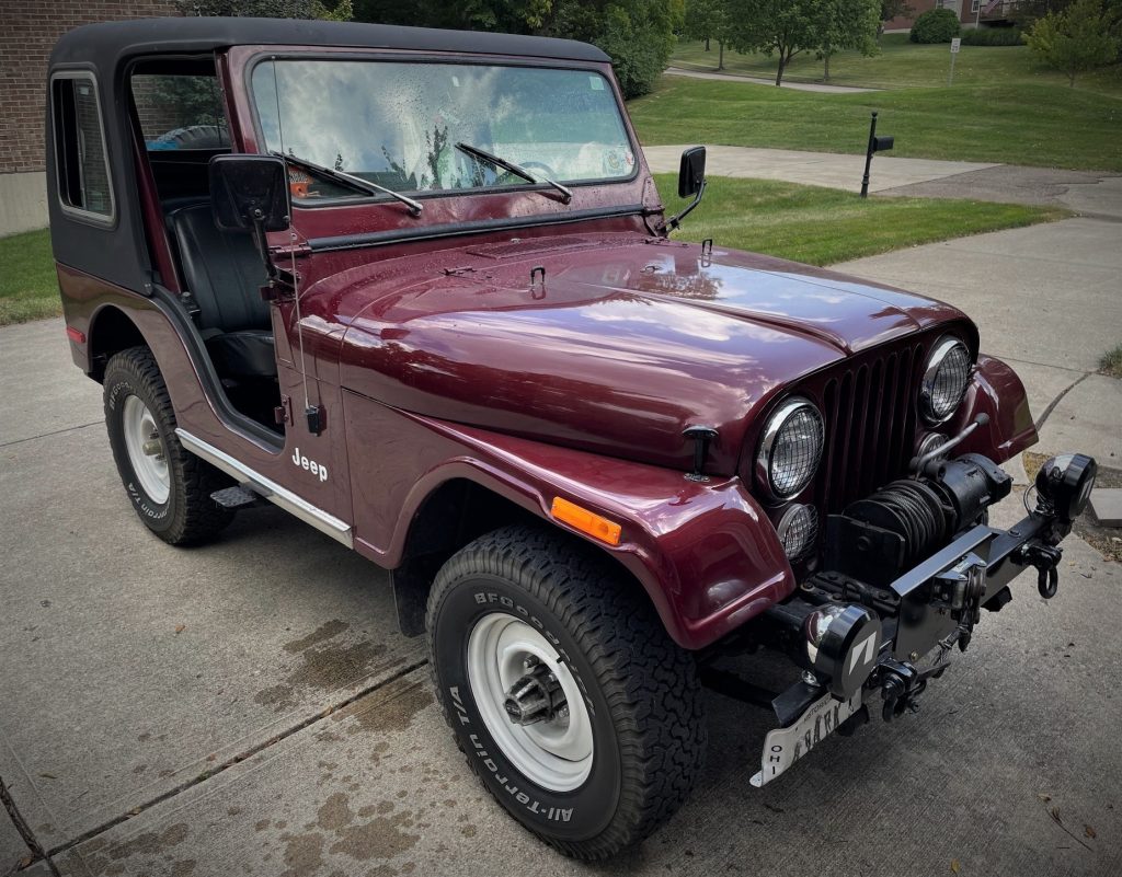 jeep cj 5 in driveway