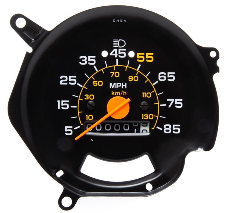 Summit Racing restoration tachometer for a GM Chevy truck