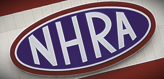 NHRA Logo on building at Bristol Dragway