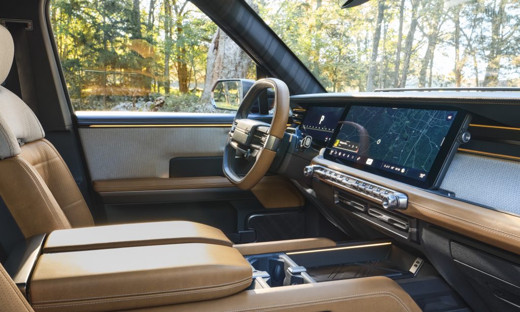 Interior of a modern scout traveler