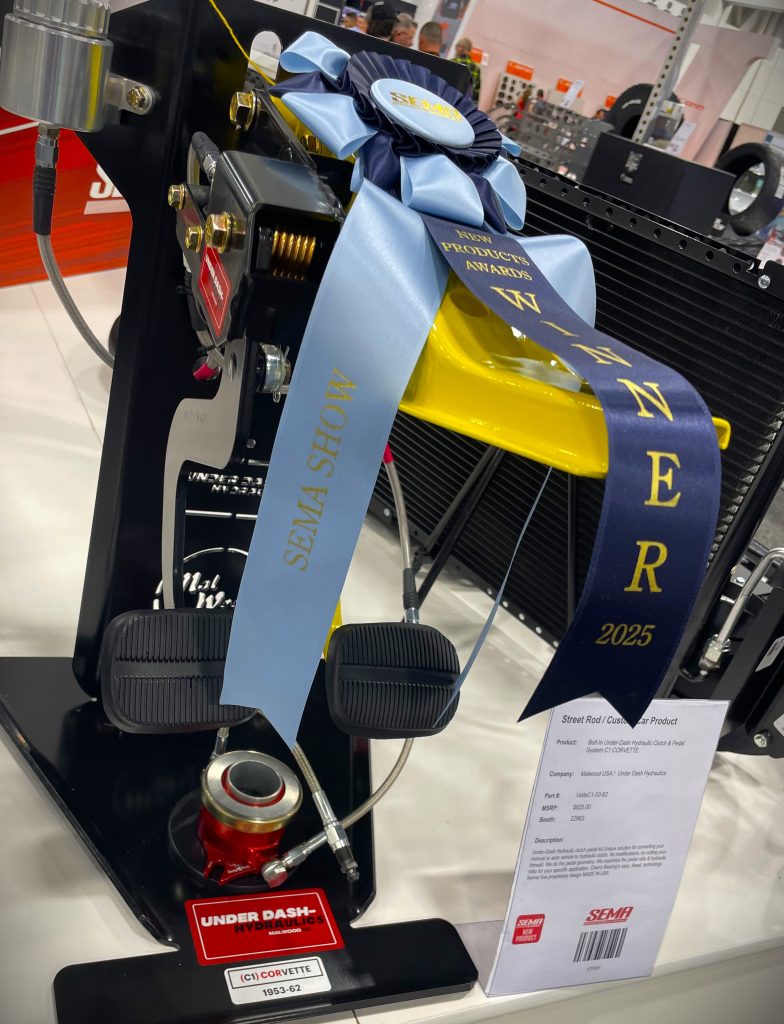 clutch pedal assembly on display