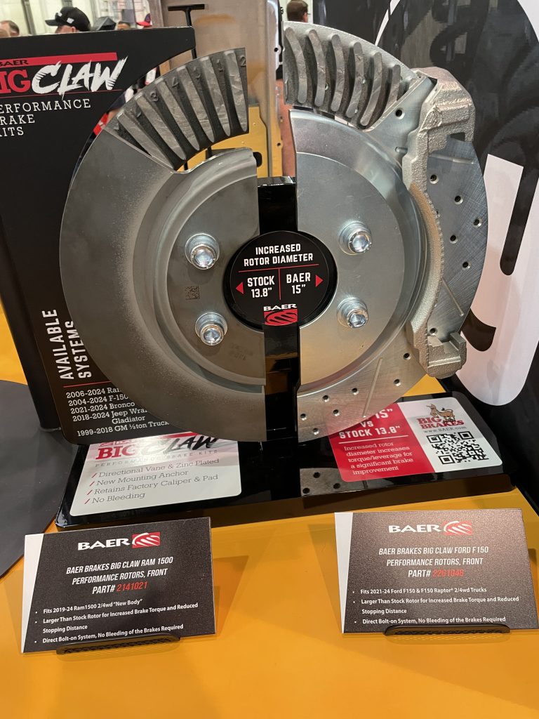Baer Disc Brake Rotor Cutaway display
