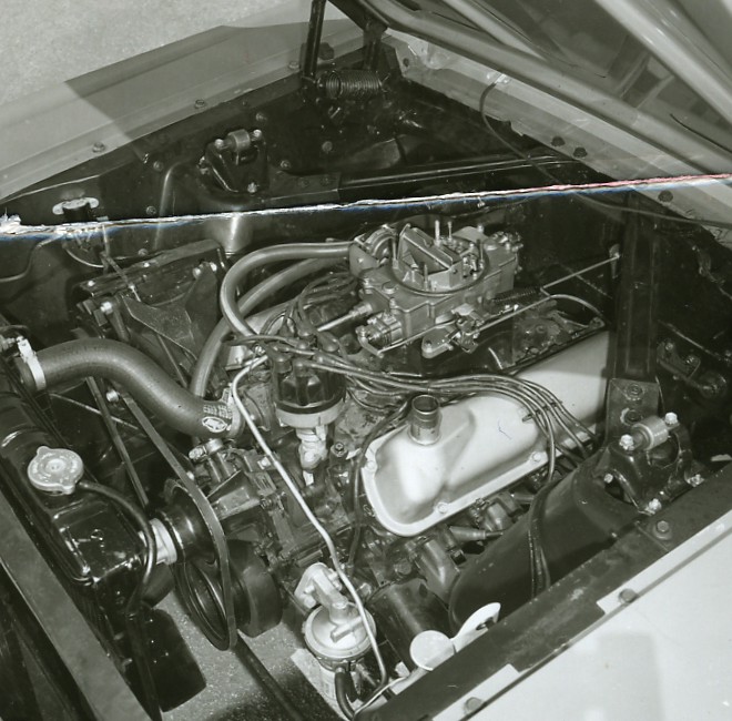 Ford 289 V8 in 1964 Mustang press vehicle