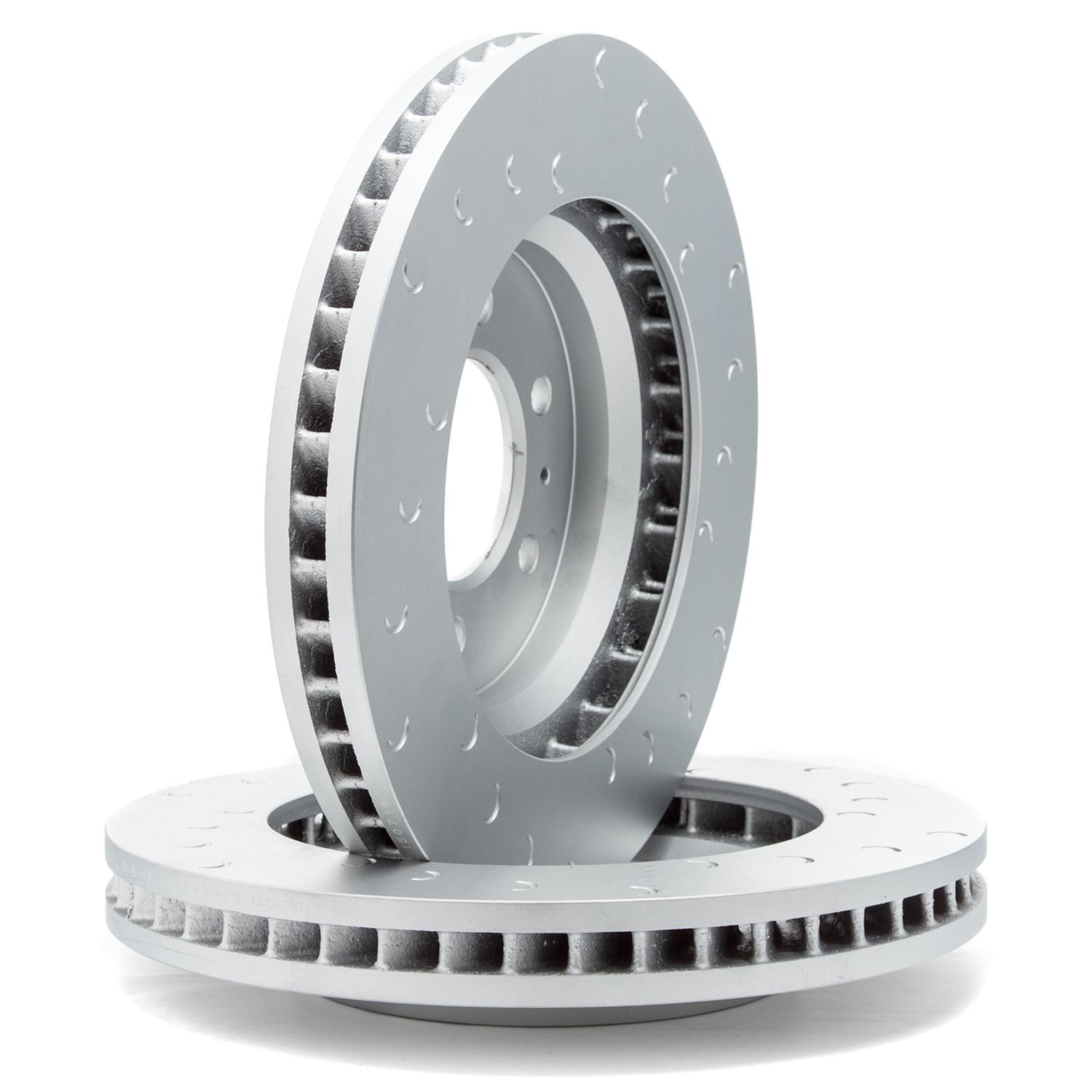 a pair of alcorn vented brake rotors