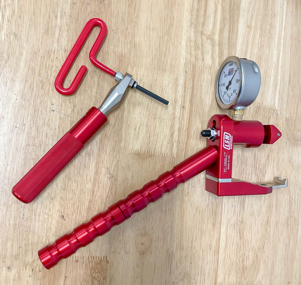 LSM lash adjusting torque wrench and valve seat pressure tester