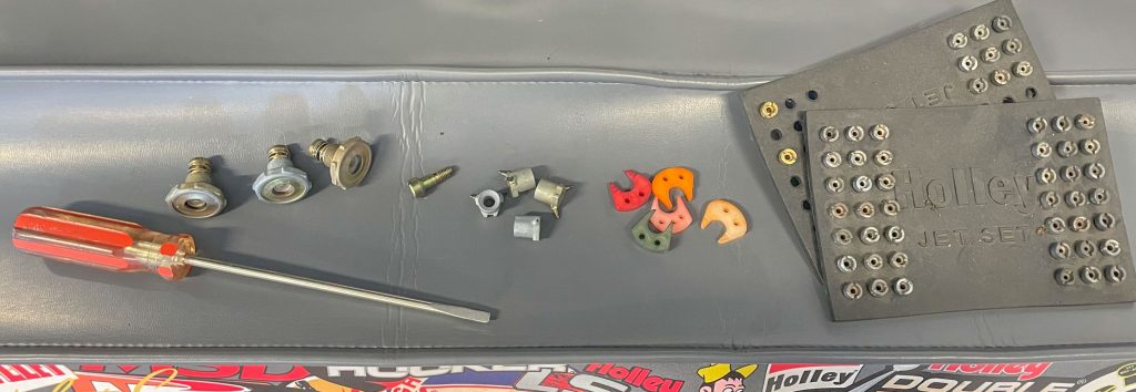 Carburetor jets, boosters, power valves, and pump cams