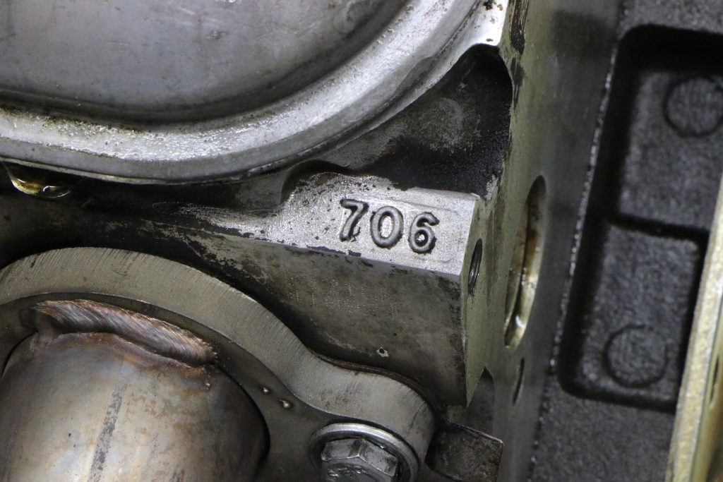 706 casting number on an LS engine cylinder head