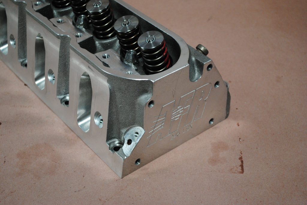 an AFR cylinder head resting on a table